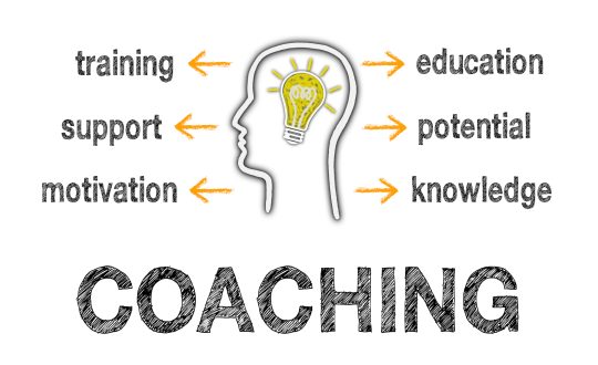 A diagram with the word COACHING in big letters